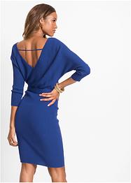 Stickad klänning med omlottlook, BODYFLIRT boutique
