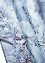 Gardinlängd med återvunnen polyester och vintrigt motiv (1-pack), bpc living bonprix collection