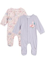 Pyjamas i ekologisk bomull för bebisar (2-pack), bpc bonprix collection