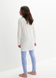 Nattline + leggings för flickor (2 delar), bpc bonprix collection