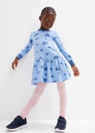 Hjärtmönstrad jerseyklänning för barn, bpc bonprix collection