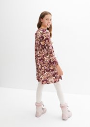 Blommönstrad jerseyklänning för barn (2-pack), bpc bonprix collection