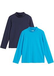 Långärmad polotröja för barn (2-pack), bpc bonprix collection