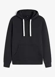 Sweatshirt med huva i ren bomull, bonprix