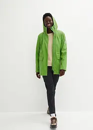 Regnjacka med teddyfoder gjord av ett vattentätt material, bonprix
