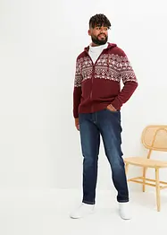 Lusemönstrad cardigan med bekvämt snitt och bomull, bonprix