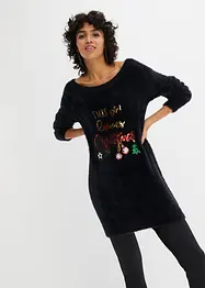 Off shoulder-tröja med julmotiv, bonprix