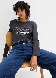 Långärmad T-shirt med julmotiv, BODYFLIRT