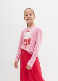 Långärmad T-shirt med julmotiv för barn (2-pack), bpc bonprix collection