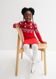 Lusemönstrad stickad klänning för barn, bpc bonprix collection