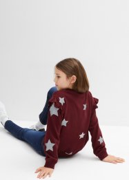 Sweatshirt med volanger för barn, bpc bonprix collection