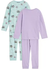 Barnpyjamas (4 delar), ekologisk bomull, bonprix