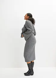 Stickad pennkjol, bonprix