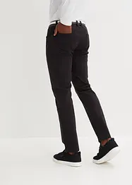 Stretchbyxa med skärp, Regular Fit, Straight, bonprix