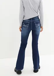 Bootcut Jeans, Mid Waist fodrade, bonprix