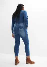 Stretchig termojeansjumpsuit med mysig insida, John Baner JEANSWEAR