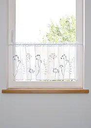 Cafégardin med broderi, bonprix