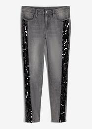 Stuprörsjeans med paljetter, BODYFLIRT