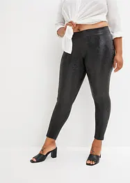 Ormskinnsmönstrade leggings, bonprix