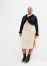 Cardigan med fuskpäls, BODYFLIRT
