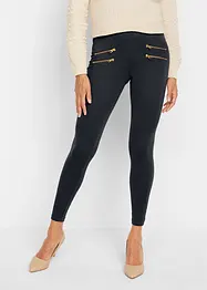 Leggings med bekväm midja och prydnadskedjor, bonprix