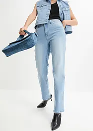 Stretchjeans med vida ben och hög midja, bonprix