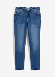 Korta stretchjeans med medelhög midja, smal passform, John Baner JEANSWEAR