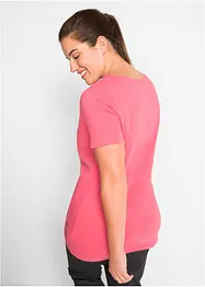 Lång topp med texttryck (2-pack), bonprix