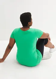Lång topp med texttryck (2-pack), bonprix
