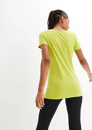 Lång topp med texttryck (2-pack), bonprix
