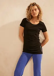 Lång topp med texttryck (2-pack), bonprix