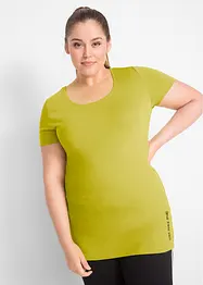 Lång topp med texttryck (2-pack), bonprix