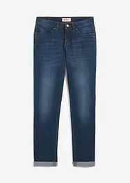 Bekväma stretchjeans med medelhög midja, raka ben, bonprix