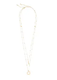Set med halsband prytt med zirkonstenar (2 delar), bonprix