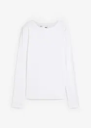 Långärmad topp i ekologisk bomull, bonprix