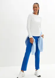 Långärmad topp i ekologisk bomull, bonprix