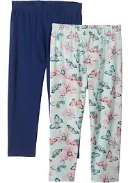 Caprileggings med ekologisk bomull för barn (2-pack), bonprix