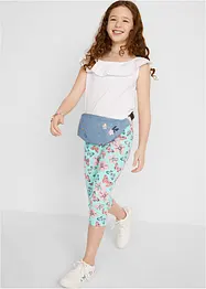Caprileggings med ekologisk bomull för barn (2-pack), bonprix
