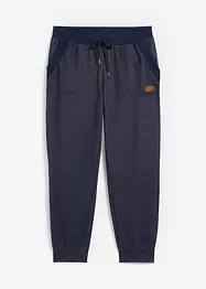 Trikåbyxa med jeanslook, bonprix