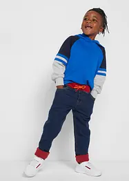 Termojeans med jerseyfoder för barn, bonprix