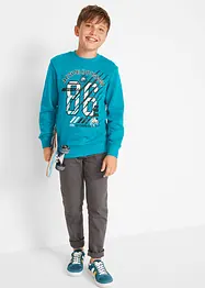 Sweatshirt för barn (2-pack), ekologisk bomull, bonprix