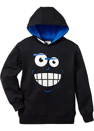 Sweatshirt med huva i ren bomull för barn, bonprix