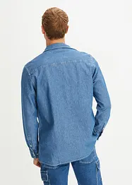 Jeansskjorta i ren bomull, bonprix