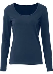 Figurnära topp med långa ärmar, bonprix