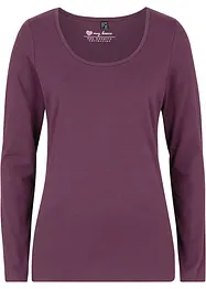 Figurnära topp med långa ärmar, bonprix