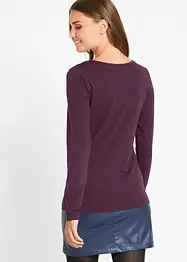 Figurnära topp med långa ärmar, bonprix