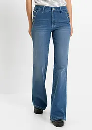 Bootcut Jeans Mid Waist, ekologisk bomull, bonprix