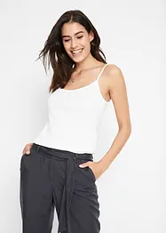 Linne med smala axelband, av bomull (3-pack), bonprix