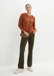 Långärmad T-shirt med prydnadsknappar, bonprix