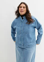 Jeansjacka med cargodetaljer, bonprix